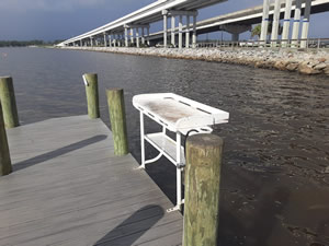 fish cleaning table at thomas pilcher park boat ramp